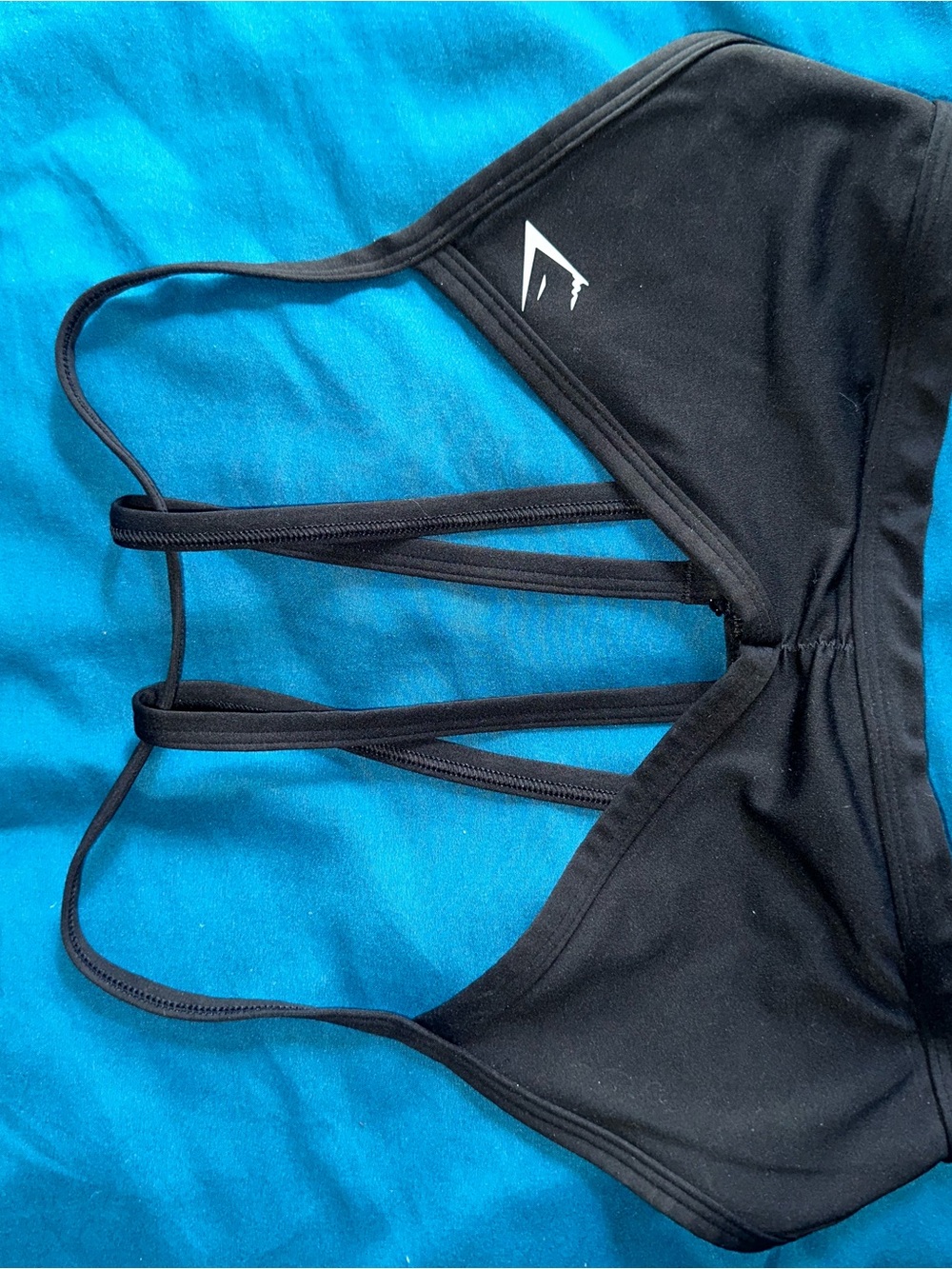 Gymshark Black Strappy Sports Bra with Multi-Back Straps